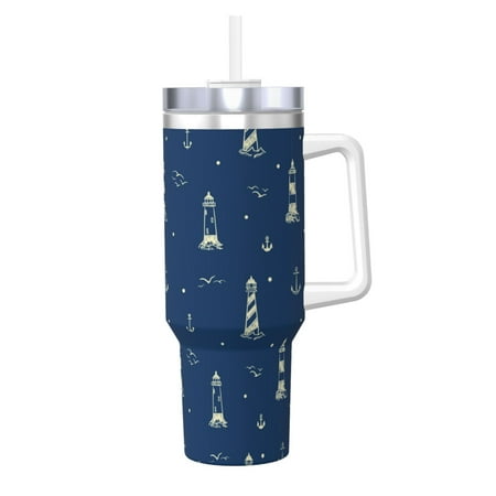 Uemuo Lighthouses and Anchors Print 40oz Ice Bully With Handle And Straw Stainless Steel Vacuum Insulated Cup And 2 In 1 Straw Lid Insulated Travel Tumbler
Uemuo Lighthouses and Anchors Print 40oz Ice Bully With Handle And Straw Stainless Steel Vacuum Insulated Cup And 2 In 1 Straw Lid Insulated Travel Tumbler