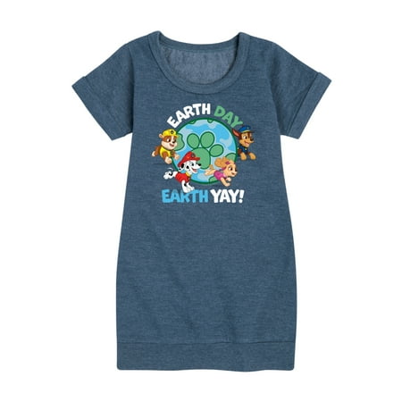 Paw Patrol - Earth Day Yay - Toddler And Youth Girls Fleece Dress