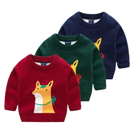 Baby Boys Girls Knit Sweater Unisex Cotton Cartoon Animal Pullover Sweatshirt 1-2 Years
Baby Boys Girls Knit Sweater Unisex Cotton Cartoon Animal Pullover Sweatshirt 1-2 Years