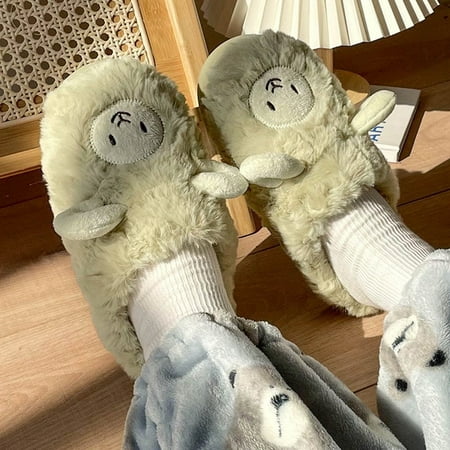 CoCopeanut Cartoon Cute Lamb Design Cotton Slippers Autumn Winter Indoor Home Couple Slippers Warm Faux Fur Slippers Girl Cotton Shoes
CoCopeanut Cartoon Cute Lamb Design Cotton Slippers Autumn Winter Indoor Home Couple Slippers Warm Faux Fur Slippers Girl Cotton Shoes