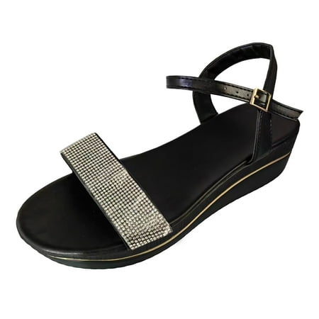 Daznico Sandals Women Ladies Solid Color Leather Rhinestone Decorative Open Toe Buckle Thick Sole Sandals Orthopedic Sandals for Women Summer Sandals for Women 2024(Color:Black Size:US 8.5)
Daznico Sandals Women Ladies Solid Color Leather Rhinestone Decorative Open Toe Buckle Thick Sole Sandals Orthopedic Sandals for Women Summer Sandals for Women 2024(Color:Black Size:US 8.5)
