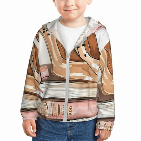 Gaeub Stylish High Heels On Books Print Athletic Sun Protection Hoodie for Kids Long Sleeve Outdoor UV Shirt Running Fishing Top for Boys Girls-18 Months
Gaeub Stylish High Heels On Books Print Athletic Sun Protection Hoodie for Kids Long Sleeve Outdoor UV Shirt Running Fishing Top for Boys Girls-18 Months