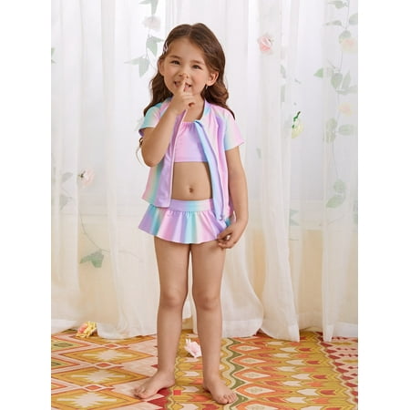 3pack Toddler Girls Ombre Bikini Swimsuit Zipper Front Tops T Shirt S221904X Multicolor 120(5-6Y)
3pack Toddler Girls Ombre Bikini Swimsuit Zipper Front Tops T Shirt S221904X Multicolor 120(5-6Y)