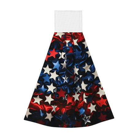 Disketp Red Blue White Stars Hanging Kitchen Towel Tie Towels Tea Bar Dish Cloths Dry Towel for Laundry Room Decor (18*14in)
Disketp Red Blue White Stars Hanging Kitchen Towel Tie Towels Tea Bar Dish Cloths Dry Towel for Laundry Room Decor (18*14in)