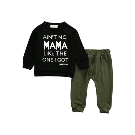 Toddler Kids Baby Boys Casual Black T-shirt Tops+ Army Green Pants 2pcs Outfits Clothes Set
Toddler Kids Baby Boys Casual Black T-shirt Tops+ Army Green Pants 2pcs Outfits Clothes Set