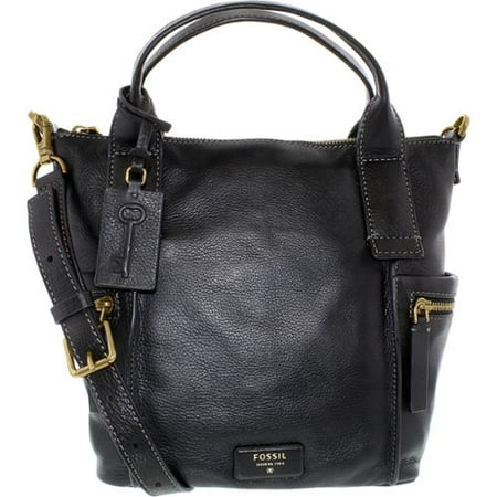 UPC 723764489217 product image for Fossil Women's Medium Emerson Satchel Leather Top-Handle Tote - Black | upcitemdb.com