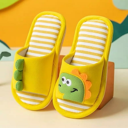 Cathalem Child Slippers Cartoon Dinosaur Pattern House Slippers For Toddler Open Toe Cotton Linen Comfort Toddler Slippers Size 5 B 9 Years
Cathalem Child Slippers Cartoon Dinosaur Pattern House Slippers For Toddler Open Toe Cotton Linen Comfort Toddler Slippers Size 5 B 9 Years
