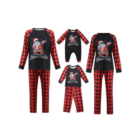 Thaisu Parent-Children Christmas Matching Pajamas Santa Claus Long-Sleeves Tops with Plaid Pants Suit/Jumpsuit
Thaisu Parent-Children Christmas Matching Pajamas Santa Claus Long-Sleeves Tops with Plaid Pants Suit/Jumpsuit