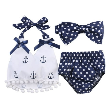 Toddler Infant Baby Girls Clothes Anchors Tops Shirt Polka Dot Briefs Head Band 3pcs Outfits Set
Toddler Infant Baby Girls Clothes Anchors Tops Shirt Polka Dot Briefs Head Band 3pcs Outfits Set