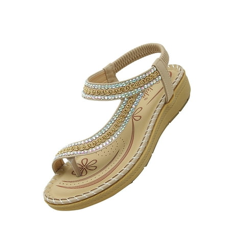 EQWLJWE Sandals Women 2022 Casual Summer Shoes Bohemian Wind Rhinestone Large Size Comfortable Ladies Flat Sandals
EQWLJWE Sandals Women 2022 Casual Summer Shoes Bohemian Wind Rhinestone Large Size Comfortable Ladies Flat Sandals