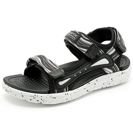 Boys Hiking Sandal Open Toe Summer Athletic Sport Sandals Adjustable Hook & Loop Straps Lightweight Breathable Non-slip Sandals Outdoor Walking Footwear for Kids Youth White 35
Boys Hiking Sandal Open Toe Summer Athletic Sport Sandals Adjustable Hook & Loop Straps Lightweight Breathable Non-slip Sandals Outdoor Walking Footwear for Kids Youth White 35