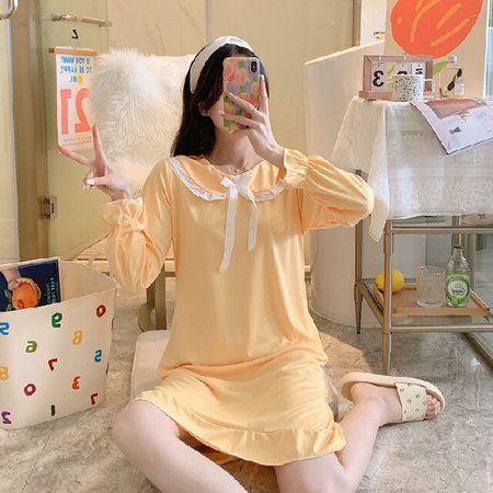 DanceeMangoo Lazy Style Spring Autumn Womens Long Sleeve Sleepwear Home Nightshirt Young Girls Causal Sleepwear Ladies Nightgown Women Dress
DanceeMangoo Lazy Style Spring Autumn Womens Long Sleeve Sleepwear Home Nightshirt Young Girls Causal Sleepwear Ladies Nightgown Women Dress