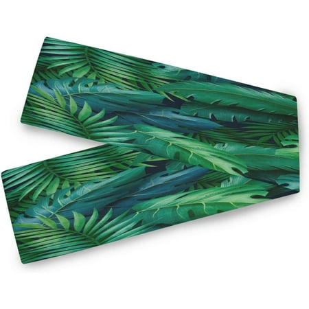 Hyjoy Table Runner Tropical Palm Leaves Machine Washable Non-Slip Farmhouse Table Runners for Dinner Party Holidays Home Decor 13 x 90 Inch
Hyjoy Table Runner Tropical Palm Leaves Machine Washable Non-Slip Farmhouse Table Runners for Dinner Party Holidays Home Decor 13 x 90 Inch