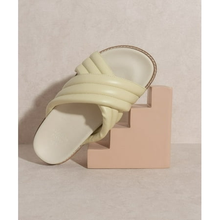 Grace Puffed Strap Slide