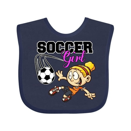 Inktastic Soccer Girl Gift Baby Girl Bib