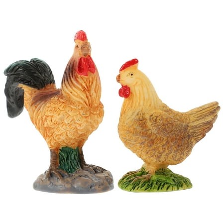 2pcs Emulation Chicken Model Decor Creative Farming Ornament Yard Poultry Model Simulated Chicken Toy
2pcs Emulation Chicken Model Decor Creative Farming Ornament Yard Poultry Model Simulated Chicken Toy