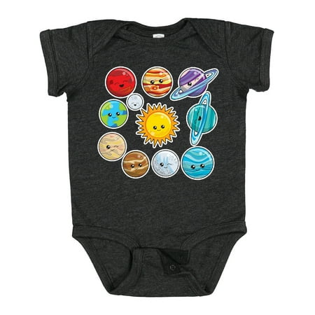 Inktastic Happy Sun Moon and Planets Gift Baby Boy or Baby Girl Bodysuit