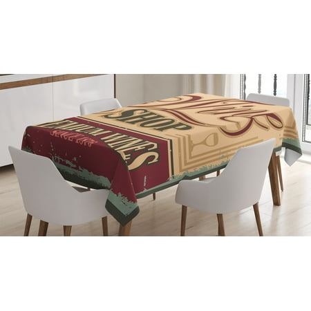 Vintage Decor Tablecloth Vintage Rusty Metal Pop Art Style Sign for Wine Shop Past Time Boho Design Rectangular Table Cover for Dining Room Kitchen 52 X 70 Inches Orange Red by Ambesonne
Vintage Decor Tablecloth Vintage Rusty Metal Pop Art Style Sign for Wine Shop Past Time Boho Design Rectangular Table Cover for Dining Room Kitchen 52 X 70 Inches Orange Red by Ambesonne