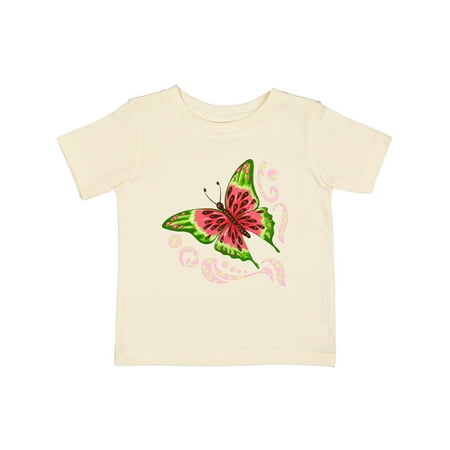 Inktastic Watermelon Butterfly Gift Baby Boy or Baby Girl T-Shirt
