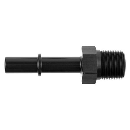 0.37 in. NPT Female to 0.31 in. Push On EFI Adapter Black
