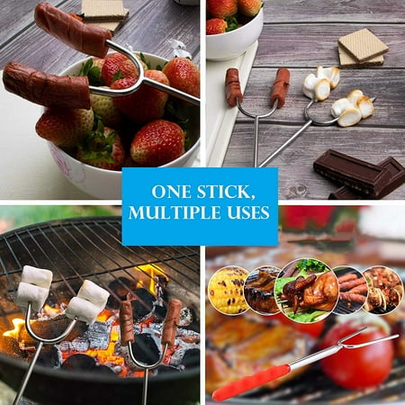 5Pcs Marshmallow Roasting Sticks Extendable 34Inch Telescopic Stainless Steel Smores Skewers for Fire Pit/Camping
5Pcs Marshmallow Roasting Sticks Extendable 34Inch Telescopic Stainless Steel Smores Skewers for Fire Pit/Camping