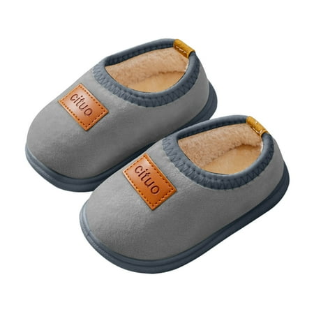 Childrens Girl Cotton Shoes Solid Color Fashion Soft Sole Winter Warm Indoor Non Cotton Shoes Grey 18 Months-24 Months
Childrens Girl Cotton Shoes Solid Color Fashion Soft Sole Winter Warm Indoor Non Cotton Shoes Grey 18 Months-24 Months