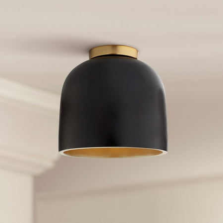 Possini Euro Design Merrick Modern Industrial Ceiling Light Flush Mount Fixture 9 Wide Black Gold for Bedroom Kitchen Living Room Hallway Bathroom
Possini Euro Design Merrick Modern Industrial Ceiling Light Flush Mount Fixture 9 Wide Black Gold for Bedroom Kitchen Living Room Hallway Bathroom