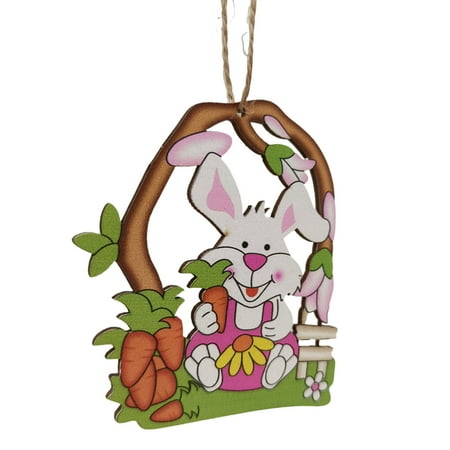 XIEC Bunny Pendants 2Pcs Decorative Burr Free Fashion Wooden Easter Bunny Pendant Supplies
XIEC Bunny Pendants 2Pcs Decorative Burr Free Fashion Wooden Easter Bunny Pendant Supplies