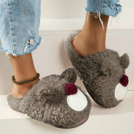 Women Winter Warm Cartoon Bear Keeps Warm House Slippers Wear Household Comfortable Slippers Brown 6.5
Women Winter Warm Cartoon Bear Keeps Warm House Slippers Wear Household Comfortable Slippers Brown 6.5
