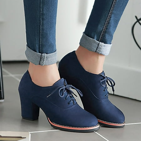KEUSN Fashion Women Flock Solid Color Autumn Thick Sole Square Heels Lace Up Short Booties Round Toe Shoes
KEUSN Fashion Women Flock Solid Color Autumn Thick Sole Square Heels Lace Up Short Booties Round Toe Shoes