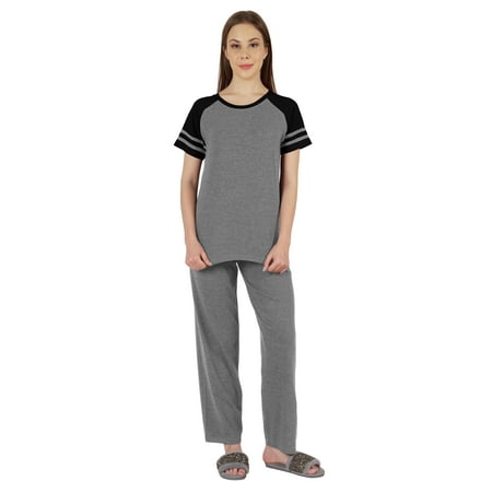 Inkmeso Solid Sleepwear Pajama Set For WoMen s Raglan Sleeve Nightwear Pj Loungewear Sets
Inkmeso Solid Sleepwear Pajama Set For WoMen s Raglan Sleeve Nightwear Pj Loungewear Sets