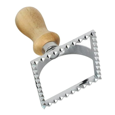 Ravioli Cutter Maker with Wooden Handle and Fluted Edge Kitchen Attachment - Square
Ravioli Cutter Maker with Wooden Handle and Fluted Edge Kitchen Attachment - Square