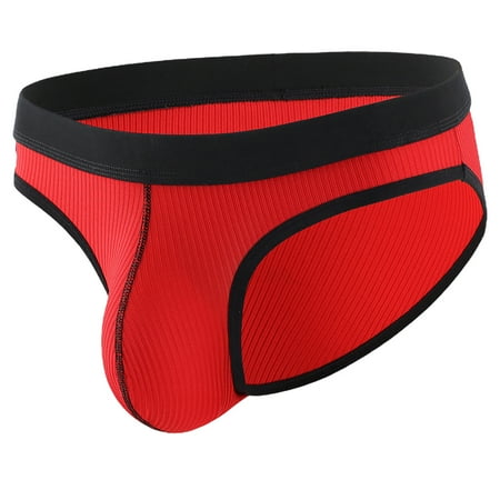Sunnymall Men Briefs Ribbed Good Stretch Big Pouch Low Waist Color Block U Convex Close Fit Underpants Panties for Honeymoon
Sunnymall Men Briefs Ribbed Good Stretch Big Pouch Low Waist Color Block U Convex Close Fit Underpants Panties for Honeymoon