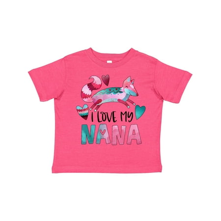 Inktastic I Love My Nana Pink and Blue Fox with Hearts Gift Toddler Boy or Toddler Girl T-Shirt
Inktastic I Love My Nana Pink and Blue Fox with Hearts Gift Toddler Boy or Toddler Girl T-Shirt