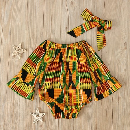 Kids Clothes Clearance Under $5 LAWOR Toddler Kids Girls African Print Long Sleeve Romper Hair Band Bodysuits Clothes Multicolor 80
Kids Clothes Clearance Under $5 LAWOR Toddler Kids Girls African Print Long Sleeve Romper Hair Band Bodysuits Clothes Multicolor 80