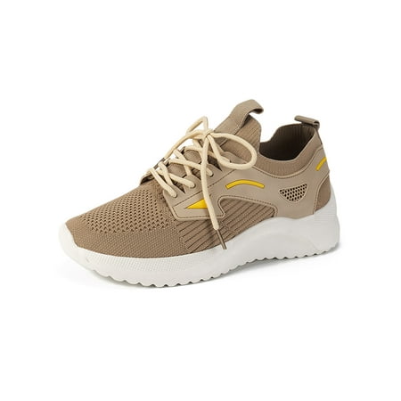 Welliumy Women Sneakers Sport Running Shoe Knit Upper Athletic Shoes Gym Trainers Outdoor Lightweight Lace Up Khaki 10
Welliumy Women Sneakers Sport Running Shoe Knit Upper Athletic Shoes Gym Trainers Outdoor Lightweight Lace Up Khaki 10