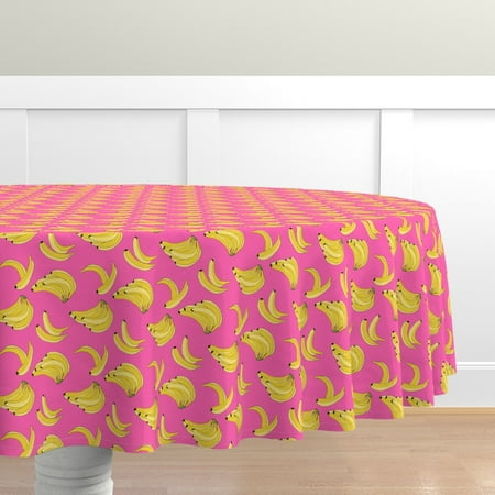 Cotton Sateen Tablecloth 70 Round - Pink Yellow Bright Fruit Fun Sweet Novelty Banana food Print Custom Table Linens by Spoonflower
Cotton Sateen Tablecloth 70 Round - Pink Yellow Bright Fruit Fun Sweet Novelty Banana food Print Custom Table Linens by Spoonflower