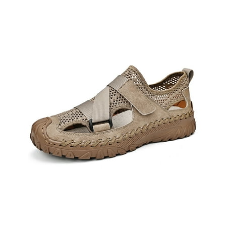 SIMANLAN Mens Beach Shoes Slip On Sandals Closed Toe Flats Men Breathable Casual Shoe Man s Summer Sand Color 10.5
SIMANLAN Mens Beach Shoes Slip On Sandals Closed Toe Flats Men Breathable Casual Shoe Man s Summer Sand Color 10.5