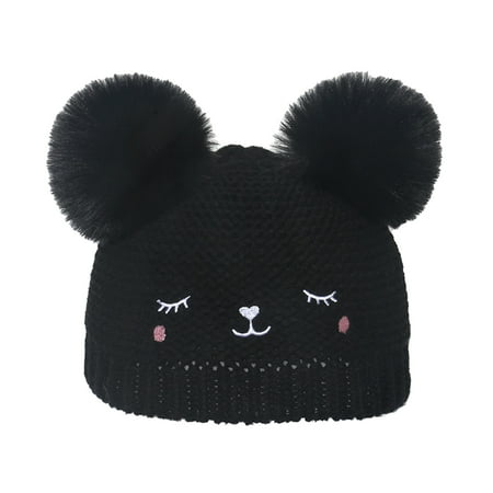 Winter Hat Knit Woolen Winter Double Hairball Woolen Pullover Girl Children S Cartoon Knit Cute Bear
Winter Hat Knit Woolen Winter Double Hairball Woolen Pullover Girl Children S Cartoon Knit Cute Bear