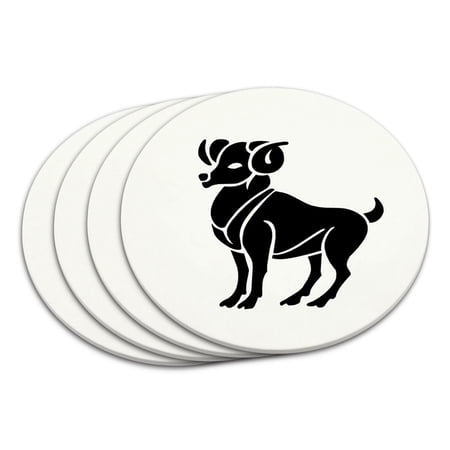 Aries Ram Zodiac Horoscope Coaster Set