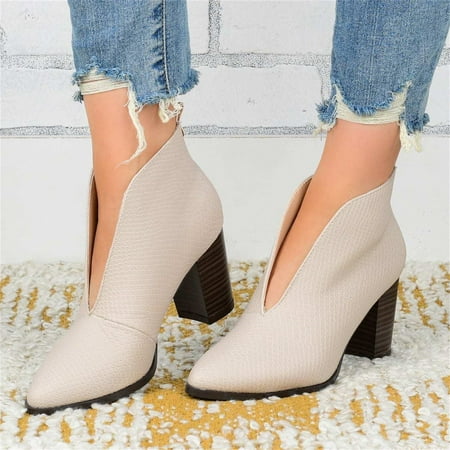 FITORON Ankle Boots for Women- Ethnic Style Retro Square Toe Casual Large Size Single Shoes Mid-heel Soft Sole Shoes White 43
FITORON Ankle Boots for Women- Ethnic Style Retro Square Toe Casual Large Size Single Shoes Mid-heel Soft Sole Shoes White 43