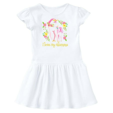 Inktastic I Love My Glamma Unicorn with Pink and Yellow Flowers Gift Toddler Girl Dress
Inktastic I Love My Glamma Unicorn with Pink and Yellow Flowers Gift Toddler Girl Dress