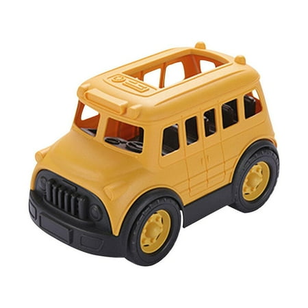 NUOLUX Creative School Bus Model Funny Car Plaything Children Enlightenment Toy