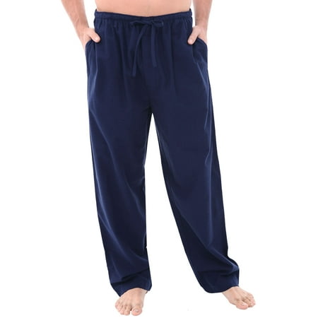 Alexander Del Rossa Mens Pajama Bottoms Midnight Blue Large