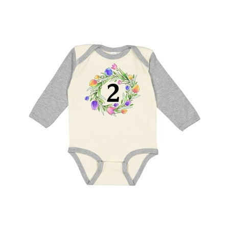 Inktastic 2nd Birthday Tulip Flower Wreath Gift Baby Boy or Baby Girl Long Sleeve Bodysuit
Inktastic 2nd Birthday Tulip Flower Wreath Gift Baby Boy or Baby Girl Long Sleeve Bodysuit