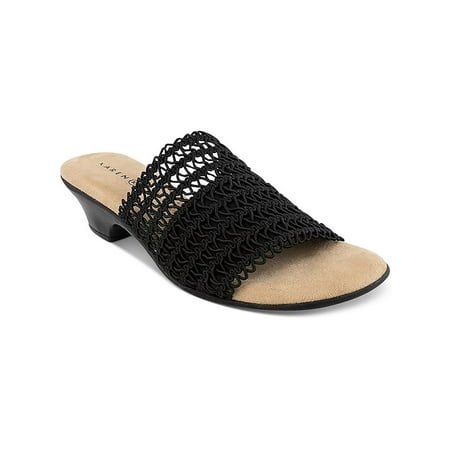 Karen Scott Womens ELSA Open Toe Slip On Slide Sandals