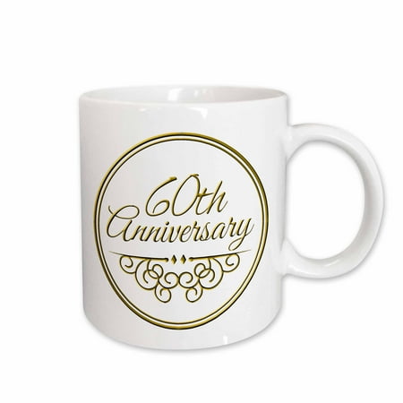 3dRose 60th Anniversary gift - gold text for celebrating wedding anniversaries - 60 years married together Ceramic Mug 11-ounce
3dRose 60th Anniversary gift - gold text for celebrating wedding anniversaries - 60 years married together Ceramic Mug 11-ounce