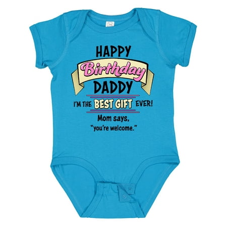 Inktastic Happy Birthday Daddy- Best Gift Ever in Pink Gift Baby Boy or Baby Girl Bodysuit
Inktastic Happy Birthday Daddy- Best Gift Ever in Pink Gift Baby Boy or Baby Girl Bodysuit