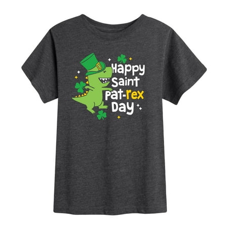 Instant Message - Happy St. Pat-Rex Day - Toddler Short Sleeve Tee