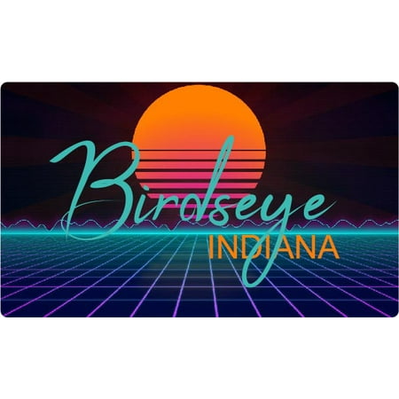 Idaville Indiana 4 X 2.25-Inch Fridge Magnet Retro Neon Design
